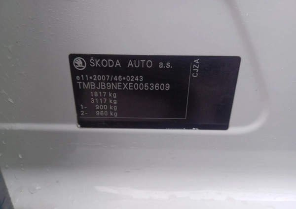 Skoda Octavia cena 39000 przebieg: 193000, rok produkcji 2013 z Wieleń małe 211